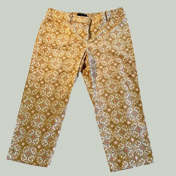 Talbots pedal pushers unusual  fabric - Picture 1 of 6